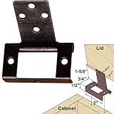 Platte River 141548, Hardware, Hinges, Surface Mounted, Non-Mortise Lid Hinge Dark Bronze
