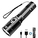 Led Tactical Flashlight Rechargeable - Super Bright 1000 Lumen LED Torch Flash Light Pocket Sized, Waterproof and Easy to Re-charge, 4 Light Modes for Camping, Hiking, Dog Walking
