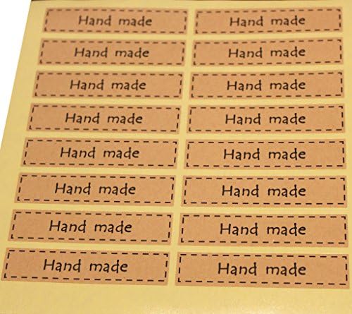 Master Label Kraft hand made Stickers Removal labels gift Decoration Craft 10 sheets