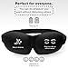 2in1 - Luxuriously soft 3D SLEEP MASK, pleasant touch, PERFECT MAKE UP without defects, 1 pair of HIGH FIDELITY EARPLUGS – give you a blissful SILENCE everywhere - MyTravelUp (Black)