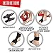 Plantar Fasciitis Night Splint and Support: Adjustable Splints for Achilles Tendon, Drop Foot and Heel Pain Relief - Ankle Brace/Stretcher Supports Arch - Wrap to Improve Tendonitis or Other Injury