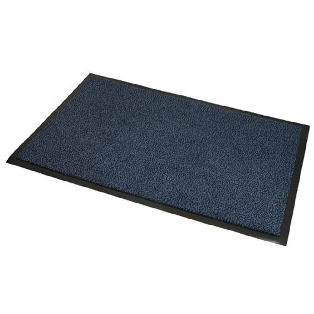 JVL Blue Black Heavy Duty Barrier Door Floor Mat 60 x 150 cm