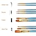 Alritz Acrylic Paint Brush Set, Artist Paint Brushes with Carrying Case for Oil, Watercolor, Face and Body Painting
