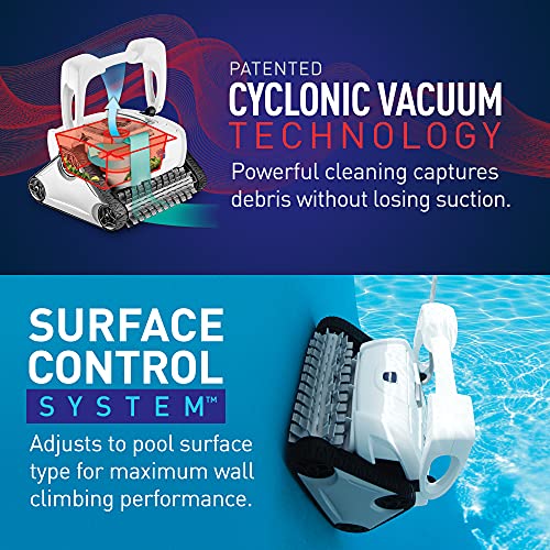 Polaris P825 Sport Robotic Pool Cleaner, Automatic Vacuum for InGround Pools up to 40ft, Wall