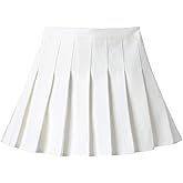 UTTPLL Toddler-Pleated-Skirt-School-Uniform Elastic Waist Skort Shorts Little Kid Girls Student Tennis Mini Scooter Skirts