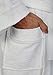 Arus Men's Short Kimono Bathrobe Turkish Cotton Terry Cloth Robe White L-XL