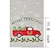 Simhomsen Embroidered Farmhouse Truck Table Runner for Christmas Holidays (Car, 13 × 70 Inches)
