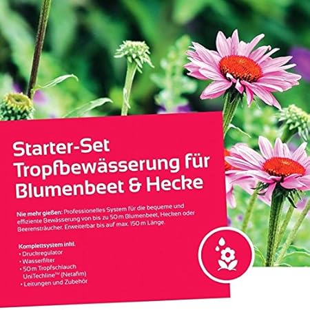 Tropfbewasserung Fur Blumenbeet Und Hecke Profiqualitat Fur Einsteiger Bewasserungssystem Tropfbewasserung Kit Drip Set Bewasserungsanlage Amazon De Garten