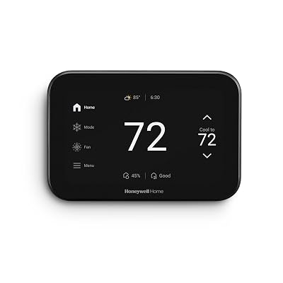 New Honeywell Home X8S WiFi Smart Thermostat with Video Doorbell Compatibility, IAQ Control, and Customizable Touchscreen Display, Black