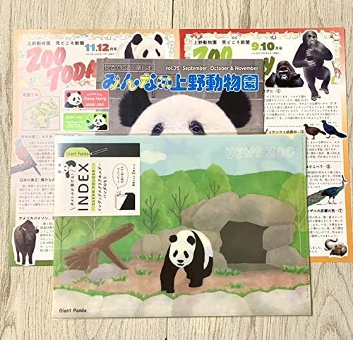 Amazon Co Jp 上野動物園 インデックスクリアホルダーパンダのもり シール リーフレット 紙袋付 ホビー