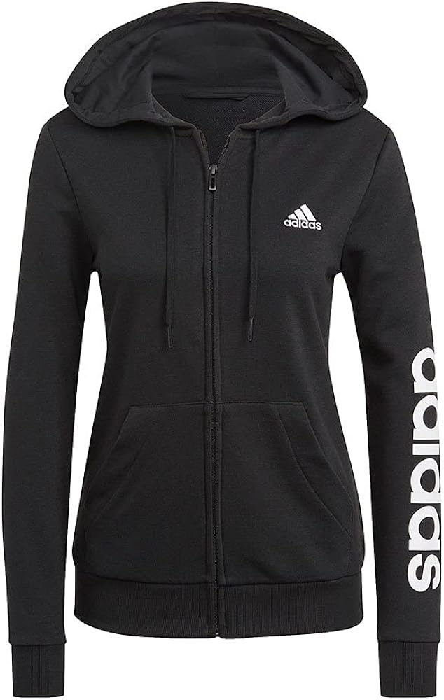adidas Essentials FullZip Felpa con Cappuccio E Zip Donna Amazon.it