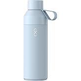 Ocean Bottle Original 17 oz | Stainless Steel Water Bottle | Reusable & Sustainable | Keeps Drinks Cold & Hot | Eco Friendly Gift (Ice Blue)