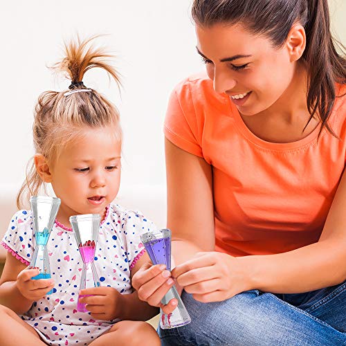 Liquid Timer - Best Liquid Motion Bubbler with Floating Sea Creatures, Incredibly Relaxing and Calming Sensory Toy for Kids and Adults, Colorful Lava Lamp Timer to Relieve Stress and Anxiety