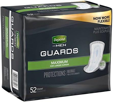 Depends Incontinence Guards for Men - Maximum Absorbency | Pricepulse