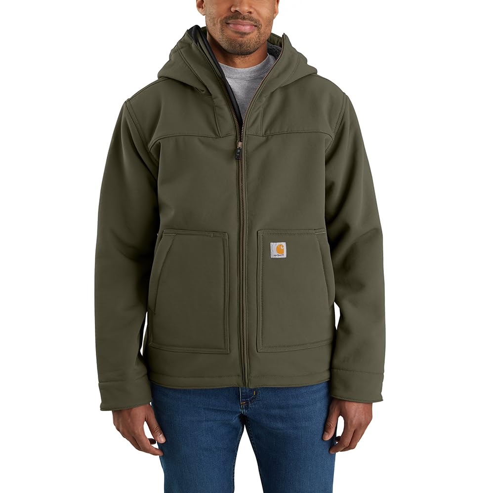 Carhartt Men's Super Dux™ Relaxed Fit Sherpa-Lined Active Jac, Moss, XX-Large Image