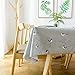 LEEVAN Heavy Weight Vinyl Rectangle Table Cover Wipe Clean PVC Tablecloth Oil-Proof/Waterproof Stain-Resistant-54X78 Inch - 137X200 cm(Small Bird)