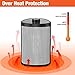 Orony Ceramic Portable Space Heater with Adjustable Heating Level - Perfect For Home and Office 750W/1500W Black