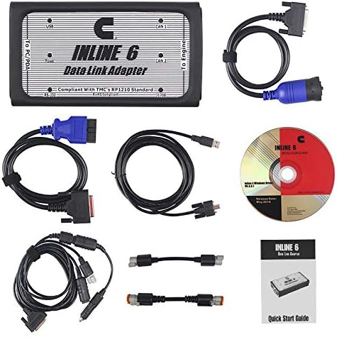 HobbyAnt INLINE 6 Data Link Adapter Heavy Duty Car Diagnostic Tool Scanner Full 8 Cable Truck interface
