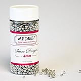 Siliver Dragees 4mm By NY Cake 4oz