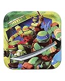 American Greetings Teenage Mutant Ninja Turtles (TMNT) Paper Dinner Plates for Kids (8-Count)