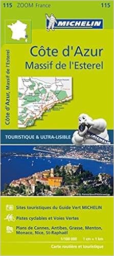 Michelin Map No 115 Cote D Azur Alpes Maritimes French Riviera France Scale 1 100 000 French Edition Multilingual Edition Michelin Staff 9780320041112 Amazon Com Books