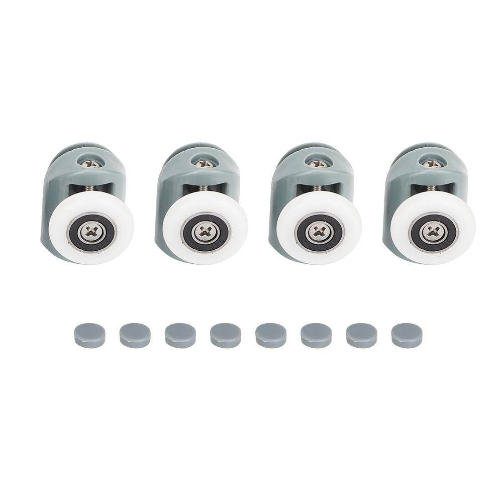 Shower Door Rollers, Quiet Sliding Replacement for 5mm/6mm Glass Doors, 304 Stainless Steel, Durable and Low Maintenance Components for Shower Rooms