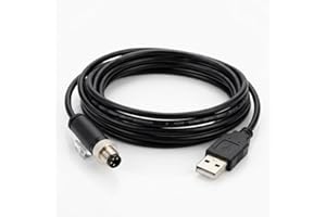 Pidwaok FT232RL USB to M8 4 Pin Aviation Plug Serial Cable 2m RS232 Data/Config Cable for Sickness Safety Controller Replaces