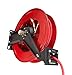 TEKTON 50-Foot by 3/8-Inch I.D. Dual Arm Auto Rewind Air Hose Reel with USA-Made Rubber Air Hose (250 PSI) | 46875