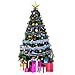 iPEGTOP 26.2ft Christmas Tinsel Garland, Classic Thick Shiny Sparkly Christmas Tree Ornaments Party Ceiling Hanging Decorations with Colorful Reflections Shiny Filament - Blue