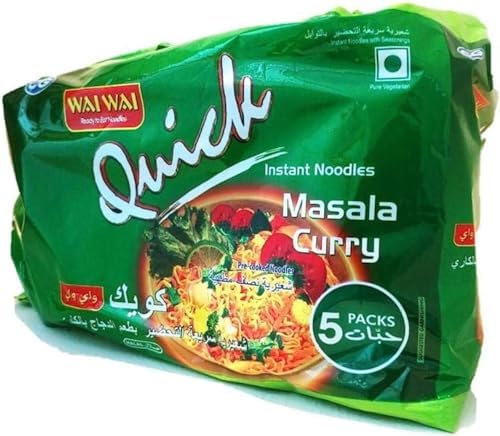 Wai Wai Vegetable Masala Curry Noodles 75g, Pack of 5 price in UAE ...