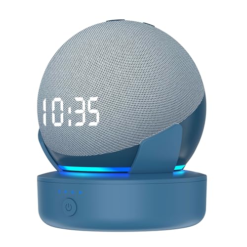 PlusAcc Dot 4.&5. Gen Akku für Handy- Tragbare Batterie Base Ständer Zubehör (Nur Akku) (Blau)