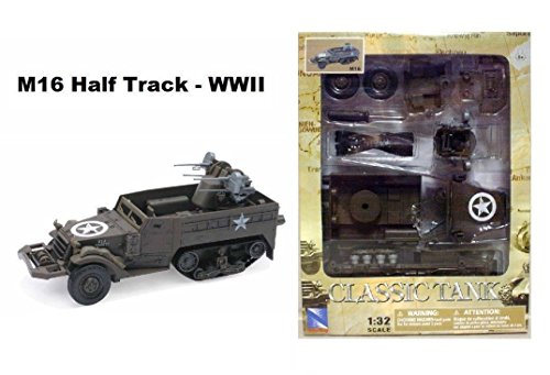 1:32 WWII CLASSIC TANK MODEL KIT MODEL AS-61537-M16 (ASSEMBLE REQUIRED) BY NEWRAY
