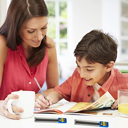 Bleistiftminen 0,5 mm, 200 Stück 0.5 mm HB bruchfeste Minen für Druckbleistifte (17 Sets) and 1 Radierer,Geschmeidig und klar schreiben