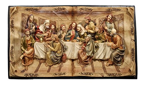 Hi-Line Gift Ltd Last Supper Wall Plaque, 16"