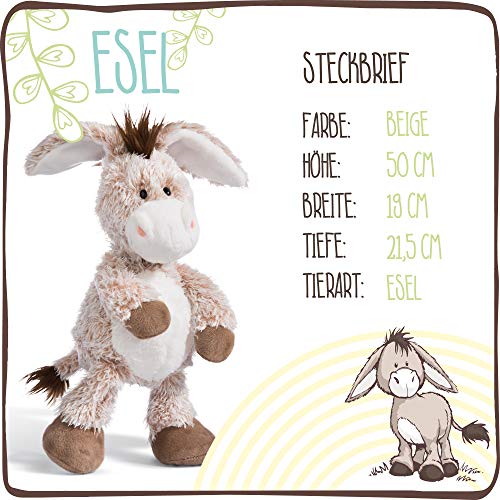 NICI Kuscheltier Esel 50 cm – Esel Plüschtier für Mädchen, Jungen & Babys – Flauschiger Stofftier Esel zum Kuscheln… – Bild 4