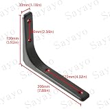 Sayayo Black Shelf Bracket Heavy Duty L Bracket 200x150mm 4Pcs EJR200B-4P view 5