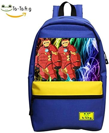 Ongjiadx Iron baymax Student Backpack School Bag Fashion Boys&amp;Girls Bookbag Teens Large Handbag