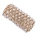 KAYMEN FASHION JEWELLERY Luxury Gold Plated Cross Chians and Crystal Stone Knit Exaggerated Bangles Bracelets for Women