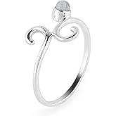 Solid 925 Sterling Silver Natural Rainbow Moonstone Ring, Designer Jewelry, Gemstone Ring, Healing Crystals, Birthday, Boho Handmade | Promise Wedding Ring | Gift for Women (moonstone, 6)