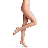 FALKE Women's Natural Glow 6 Denier Sheer Tights, Soft Shimmer, 1 Pair