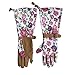 Womanswork Floral Pattern Arm Saver Gloves, Medium