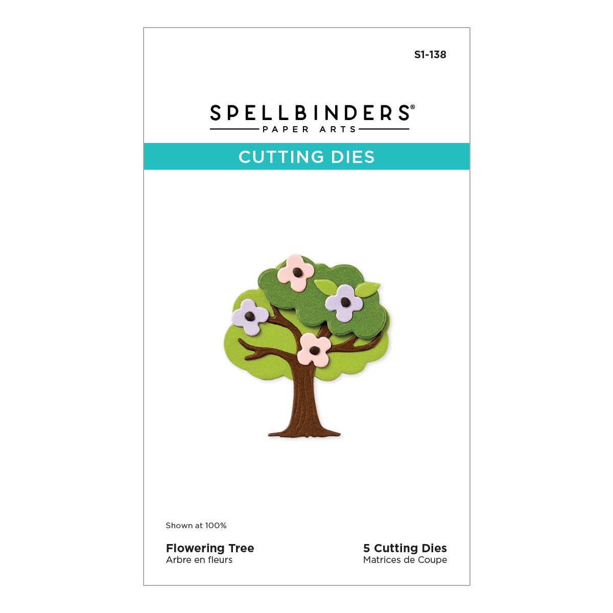 Spellbinders S1-138 Flowering Tree Etched Dies from The Out and About Collection
