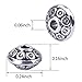 April Ya 100 Pieces 6 mm Antique Silver Spacer Beads European Style Beads for Jewelry Making