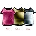 Dog Shirt, HP95(TM) 2015 Fashion Summer Pet Dog Classic Wide Stripes T-shirt, Doggy Clothes Cotton Shirts (Rose, XL)