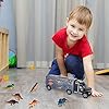 ASTOTSELL Dinosaurs Transport Car Carrier Truck Toy with 6 Pieces Mini Dinosaur Kids Educational Toys - for Kids ages 3…