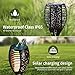 iYoYo 4 Pack Solar Torch Light [ 3 Lighting Mode ] Waterproof 96 LED Flame Flickering Lamp Auto On/Off Dusk to Dawn Outdoor Solar Powered Landscape Decoration Dancing Flame Lights for Garden Yard Lawn