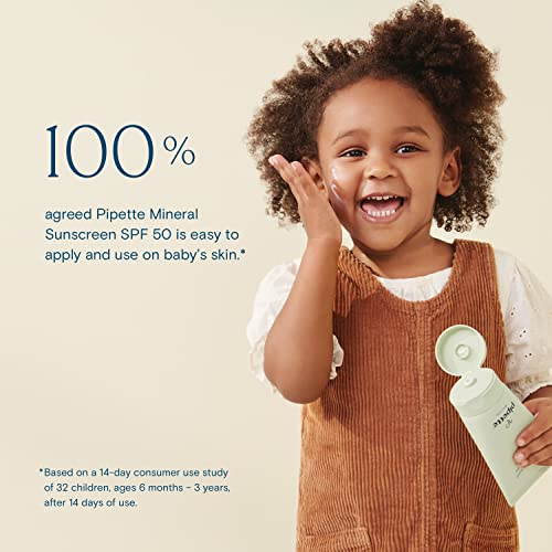 Pipette Mineral Sunscreen SPF 50 Broad Spectrum Baby Sunblock with