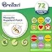 72 Count Mosquito Repellent Patches, Deet-Free Mosquito Repellent Patches, Natural Essential Oil Mosquito Repellent Stickers, Best Mosquito Repellent Patches for Family