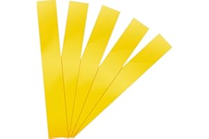 Fabbay Zero Gap Woodworking Tape for More Accurate Cuts On Miter Saw Table Saw PVC Self Adhesive Strips for Positioning Wood Cutting, 2 x 14 Inch, Yellow (5 Pcs)