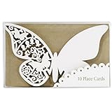 TALKING TABLES SOMETHING IN THE AIR IVORY 10-Pack Ivory Butterfly Place Cards